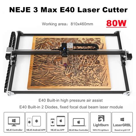 Neje Max W Cnc Laser Cutter Metal Laser Engraver Router Printer