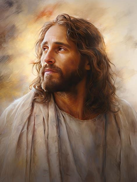 Belo Retrato De Jesus Cristo De Nazar Deus Cristianismo Arte