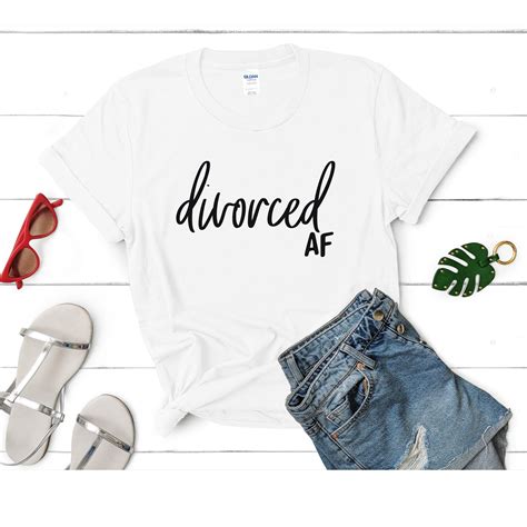 Divorced Af T Shirt Divorce Shirt Divorce Party Tee Cute Etsy