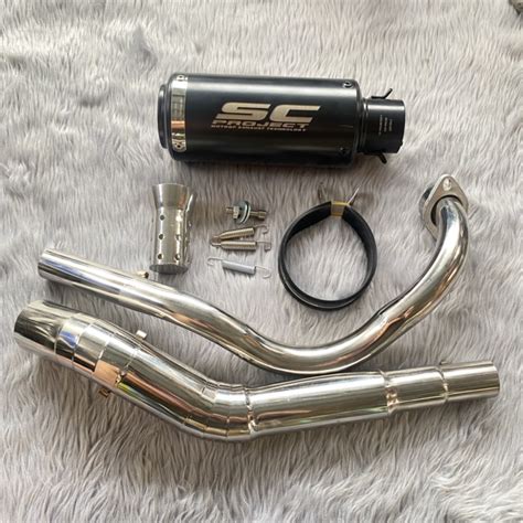 Sc Project Full System Exhaust For Yamaha Sniper 150 Shopee Philippines