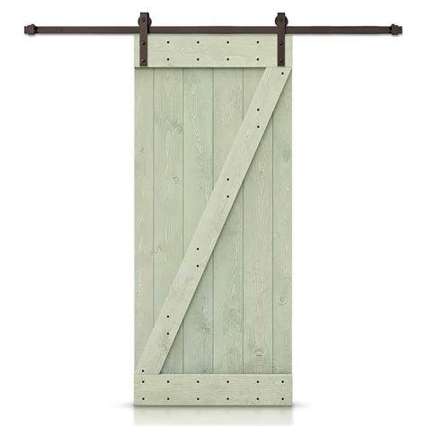 Calhome Z Bar Series In X In Solid Sage Green Stained Diy Pine