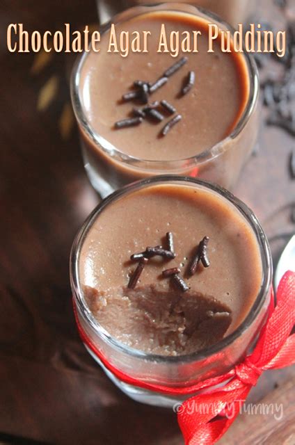 Chocolate Agar Agar Pudding Recipe - Cocoa Pudding Recipe - Yummy Tummy