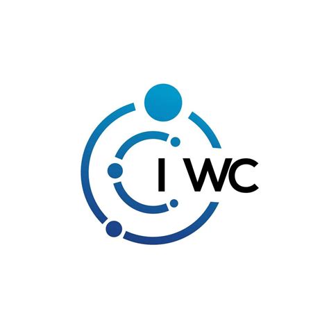 IWC letter technology logo design on white background. IWC creative initials letter IT logo ...