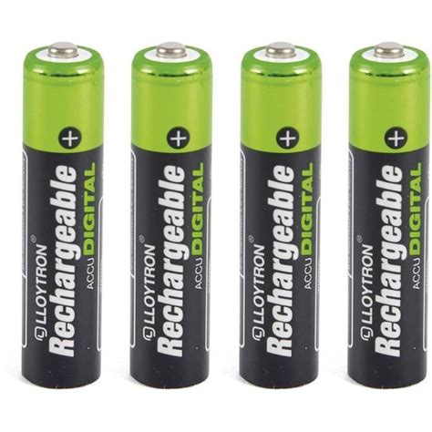 Lloytron Lot De 4 Piles AccuPower AAA 900 MAh Nimh 191 Cdiscount