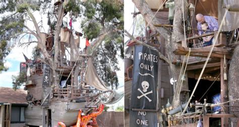 Pirate Ship Themed Treehouse In Casa Grande