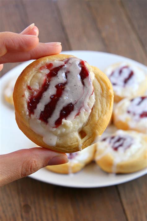 Raspberry Cream Cheese Crescent Danishes My Incredible Recipes