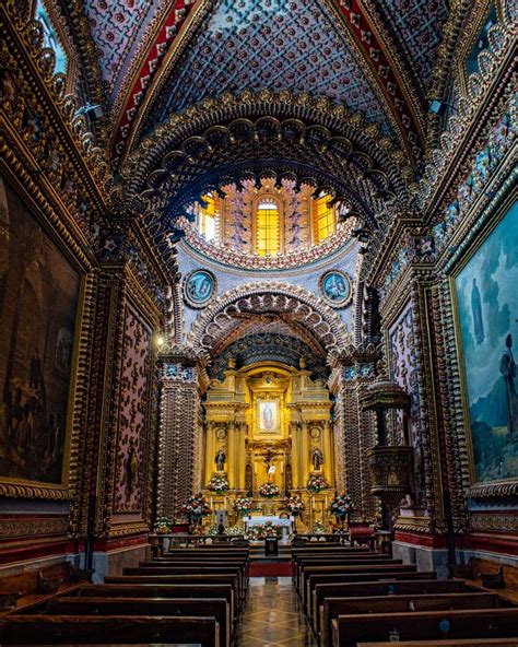 Beautiful Interior and the Altar of the Santuario Diocesano De Nuestra ...