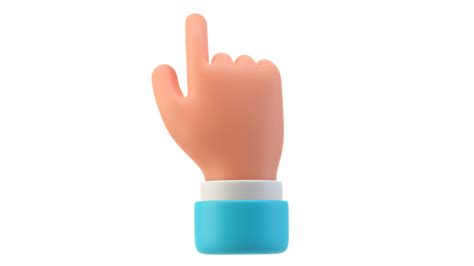 Premium Small Finger Hand Gesture 3d Illustration Download In Png Obj Or Blend Format