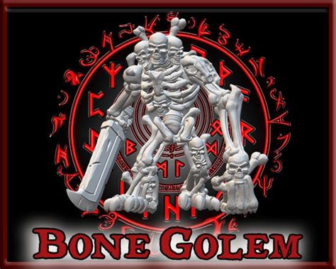 Bone Golem Dandd 5e Monster Wargaming Dnd Pathfinder Etsy