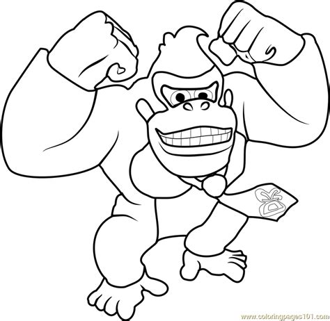 Donkey Kong Coloring Pages