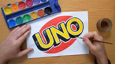 How To Draw The Uno Logo Uno Card Game Youtube