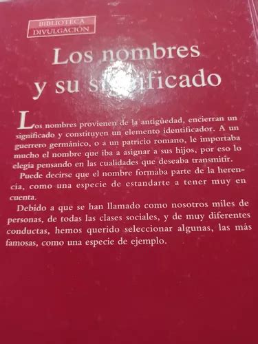 Los Nombres Y Su Significado Manuel Yáñez Solana en venta en Tlalpan