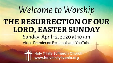 The Resurrection Of Our Lord Easter Sunday Youtube