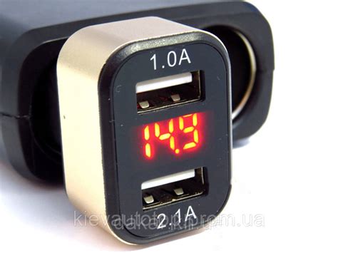 Вольтметр в Прикурку 12V/24V на 2*USB + Амперметр — Купить Недорого на ...