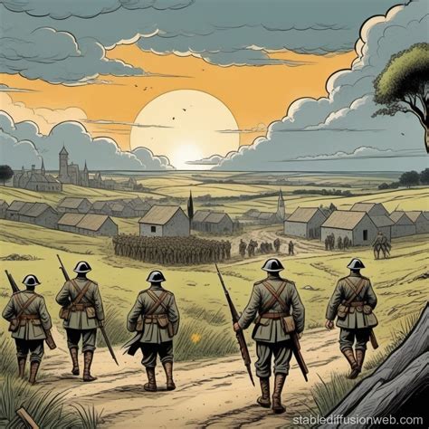 World War 1 Background Stable Diffusion Online