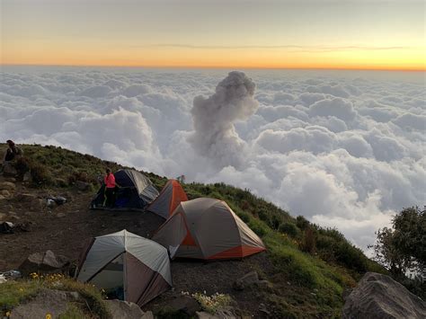 Camping over the clouds : r/pics