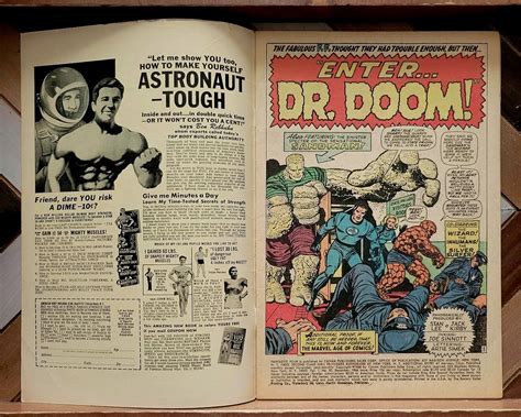 Fantastic Four 57 Fn Marvel 1966 Iconic Kirby Doctor Doom Cover