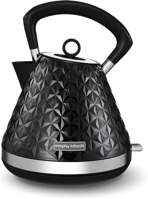 Morphy Richards Vector Pyramid Kettle 108131 Traditional Kettle Black