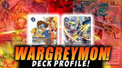 TIER ONE Digimon BT12 WarGreymon Deck Profile YouTube