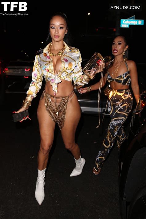 Draya Michele Sexy Seen Showing Off Her Hot Booty At Drakes Birthday Party In Los Angeles Aznude