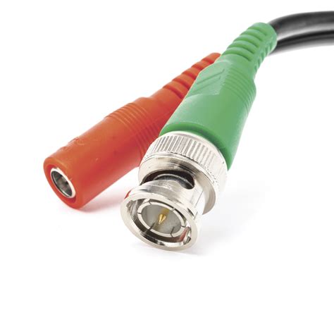 Cable Coaxial armado con conector BNC y Alimentación longitud de 50 m