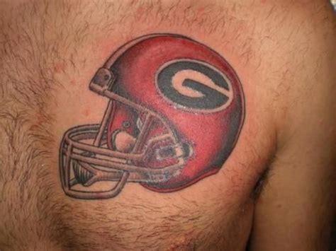 Uga Helmet Ndash Tattoo Picture At Checkoutmyinkcom Bulldog Tattoo