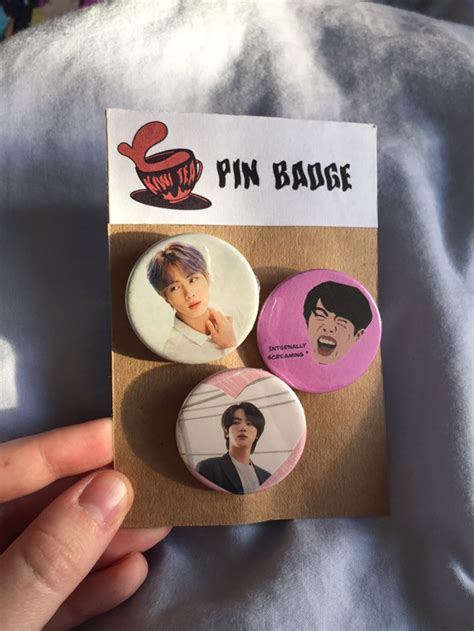 Bts Pin Badges 3pk Etsy