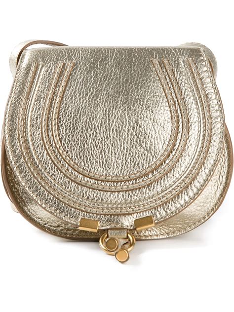 Gold Metallic Crossbody Bag Paul Smith