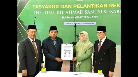 Yaspi Ponpes Syamsululum Gelar Pelantikan Rektor Institut Kh Ahmad