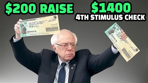 Stimulus Check Update 200 Raise 1 400 4th Stimulus Check Social