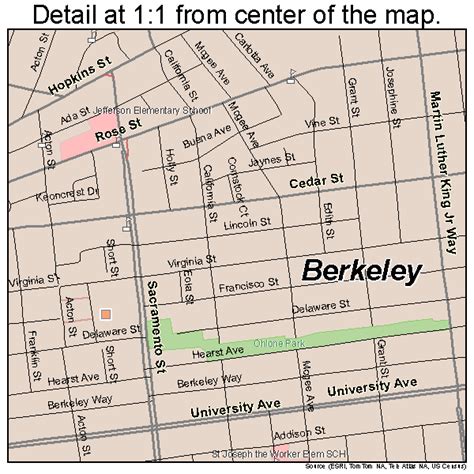 Berkeley California Street Map 0606000