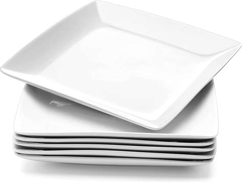 Yedio Platos Cuadrados De Porcelana Platos Cuadrados De 8 4 Pulgadas