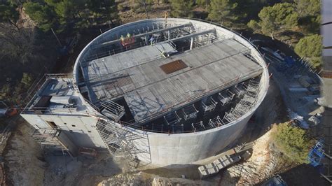 Construction d un réservoir d eau potable à Vedène 84 Timelapse