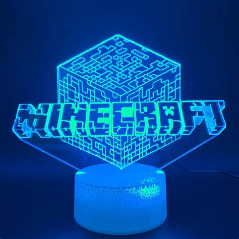 Lampka 3D Nocna Led Usb Na Prezent MINECRAFT GRA Compliment