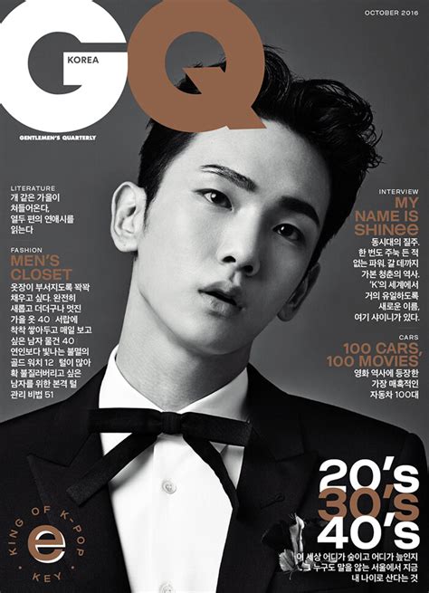 Photoshoot Shinee Individual Group Covers For Gq Korea Magazine