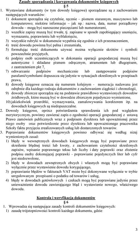 Instrukcja Obiegu I Kontroli Dokument W Pdf Darmowe Pobieranie