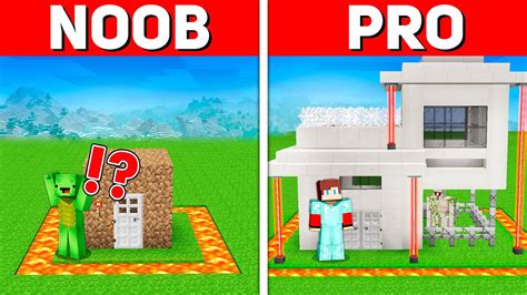 Security House Battle Noob Vs Pro Build Challenge In Minecraft