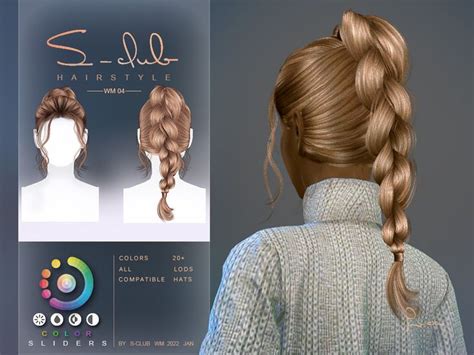 4 Braids Hairstyle Single Braids Hairstyles Club Hairstyles Womens Hairstyles Sims 4 Tsr