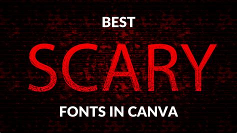 Scary Fonts