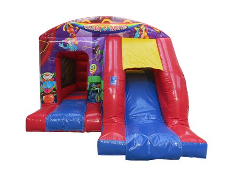 Clown Box Jump And Slide Bouncy Castle Airquee Inflatables