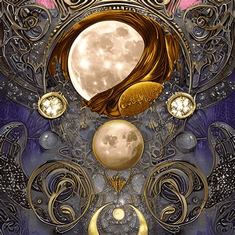 Gorgeous Steampunk Moon · Creative Fabrica