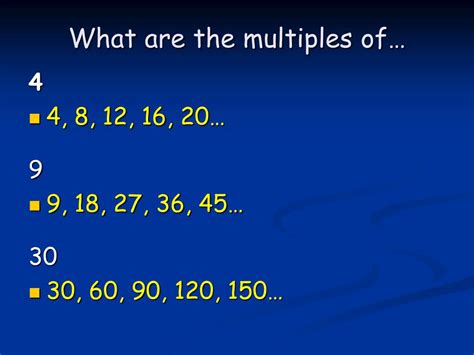 Ppt Multiples And Factors Powerpoint Presentation Free Download Id6242296