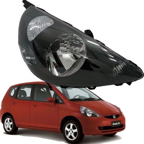 Farol Dianteiro Lado Direito Passageiro Honda Fit 2004 2005 2006 2007