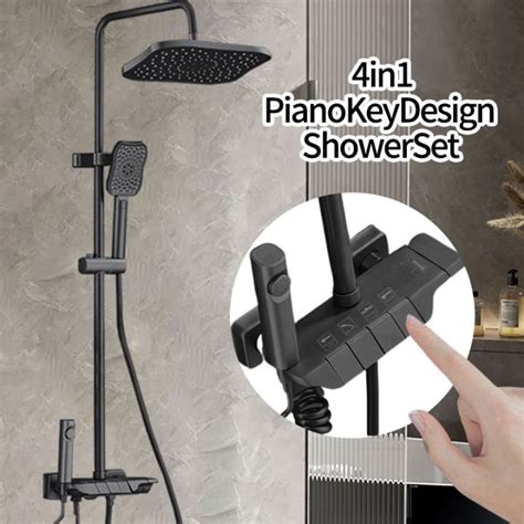 TQTQ 4 In 1 SUS304 Shower Set With Bathroom High Pressure Toilet Bidet Hot And Cold Sprayer