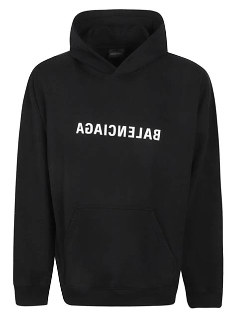 BALENCIAGA - Balenciaga Mirror Cotton Hoodie Balenciaga