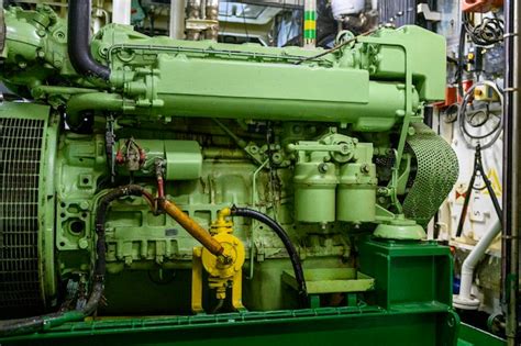 Premium Photo Marine Engine Diesel Generator Engine Room Interior