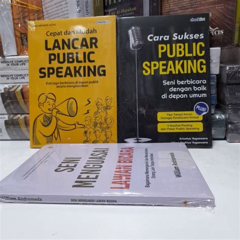 Jual Paket 3 Buku Lancar Public Speaking Cara Sukses Public Speaking