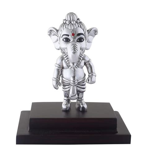 Silver 999 Bal Ganesh Statue ~ Caratcafe Caratcafeind