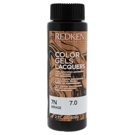 Redken Redken Color Gels Lacquers Haircolor 7n Mirage 2 Oz Hair Color