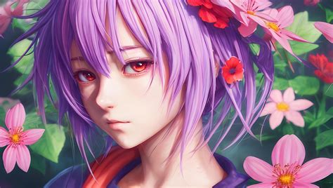 Aggregate 77 Purple Anime Flowers Best Vn